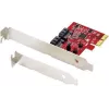 Renkforce RF-4679590 PCIe 2.0 x1 auf 2x SATA III RAID-Controller-Karte, Low Profile, ASM1061, RAID 0/1/JBOD