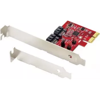 Renkforce RF-4679590 PCIe 2.0 x1 auf 2x SATA III RAID-Controller-Karte, Low Profile, ASM1061, RAID 0/1/JBOD