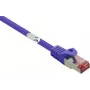 RENKFORCE RF-4724918 CAT 6 S/FTP Patchkabel, 1 m, Violett, LSZH, 10 Gbps