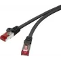 Renkforce RF-4737380 Cat6 S/FTP Patchkabel, 1 m, vergoldete RJ-45, Grau