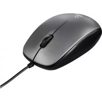 Renkforce RF-5805910 Kabelgebundene optische Maus Grau 3 Tasten 1000 dpi Integriertes Scrollrad