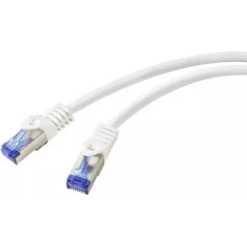 Renkforce RF-6830454 CAT 6a S/FTP Patchkabel, RJ45, 2 m, Weiß