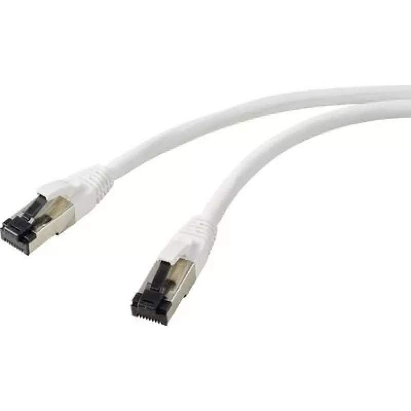 Renkforce RF-7106492 Cat 8.1 S/FTP Patchkabel, 2 m, Weiß