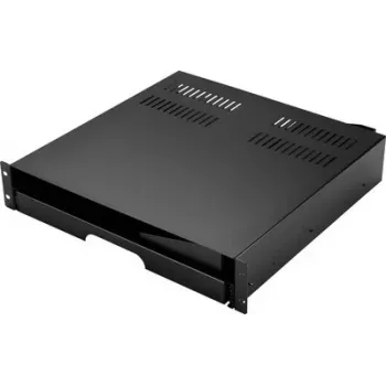 Renkforce RF-7112620 19-Zoll-Rack-Schublade 2U zum Herausziehen für Schranktiefe ab 500 mm Schwarz