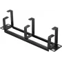 Renkforce RF-7116956 10 inch Netzwerkschrank Kabelmanagement-Panel 1U Schwarz