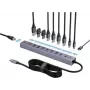 Renkforce RF-7465830 Interner USB-C 10-Port USB 3.0 Hub, 5 Gbit/s, SATA-versorgt, Grau