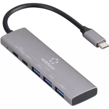 Renkforce RF-USBH-280 5-Port USB 3.2 Gen 1 Hub mit USB-C PD-Ladeport (RF-6439798)