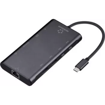 Renkforce RF-USBHA-500 10-Port USB 3.2 Gen 2 Hub mit zusätzlichem USB-C-Eingang (RF-6700434)