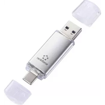 Renkforce RF-USBOS-240 USB-Stick 128 GB Silber USB-A & USB-C RF-7577906