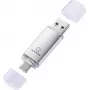 Renkforce RF-USBOS-240 USB-Stick 128 GB Silber USB-A & USB-C RF-7577906