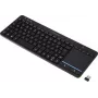 Renkforce RF-WLTKB-300 Kabellose Tastatur Niederländisch QWERTY Schwarz mit integriertem Touchpad (RF-6904036)