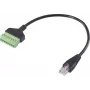 Renkforce RJ45 Netzwerkadapterkabel, RJ45 Stecker auf Schraubklemmenblock, 8P8C, 30 cm, Schwarz RF-6443978