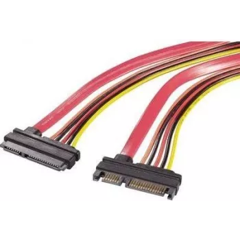 Renkforce SATA Daten- & Strom Combo Verlängerungskabel 0,5 m Rot 1391526