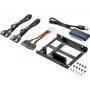Renkforce SSD Kit DH06K Dual 2,5 inch auf 3,5 inch Festplatten-Einbaurahmen, Metall, Schwarz