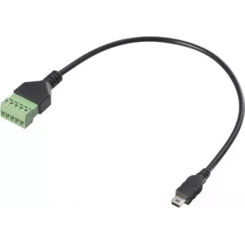 Renkforce USB 2.0 Adapterkabel Mini-B Stecker auf 5-Pin Schraubklemmenblock, 0,3 m, Schwarz RF-6443960