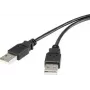 Renkforce USB 2.0 Kabel A auf A 1,8m Schwarz Vergoldet RF-4463037