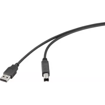 Renkforce USB 2.0 Kabel USB-A Stecker auf USB-B Stecker 2 m Schwarz RF-6830428