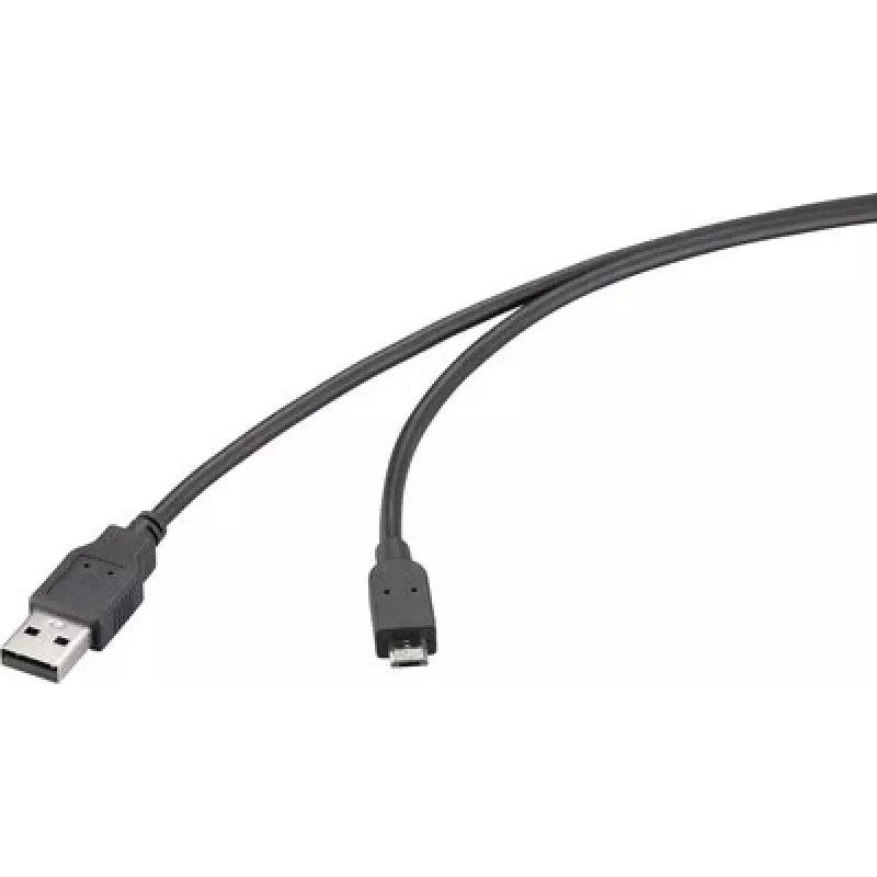 Renkforce USB 2.0 Kabel USB-A auf Micro-B 5m Schwarz RF-6830436
