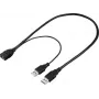 Renkforce USB 3.0 Verlängerungskabel USB-A Stecker auf USB-A Buchse 0,5 m Schwarz RF-5719752