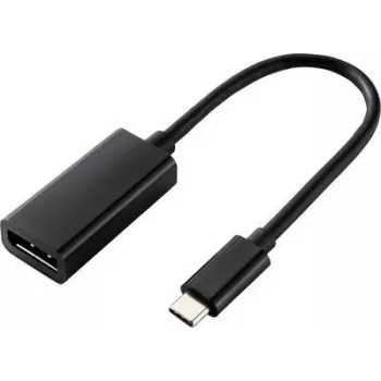 Renkforce USB-C auf DisplayPort Adapterkabel 14 cm 4K@60Hz Schwarz RF-4613070