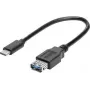 renkforce USB-C auf USB 3.0 A Adapterkabel mit OTG, 0,15 m, Schwarz, Vergoldete Kontakte