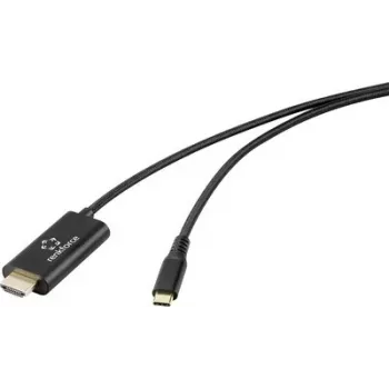 Renkforce USB-C auf USB-A Kabel 1m Schwarz RF-7116128