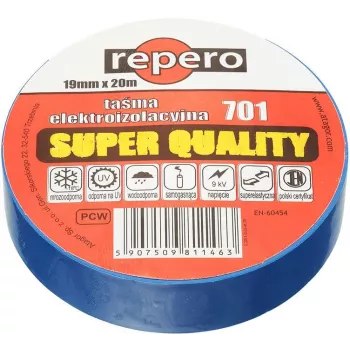 REPERO 701 Blaues PVC-Isolierband 19mm x 20m