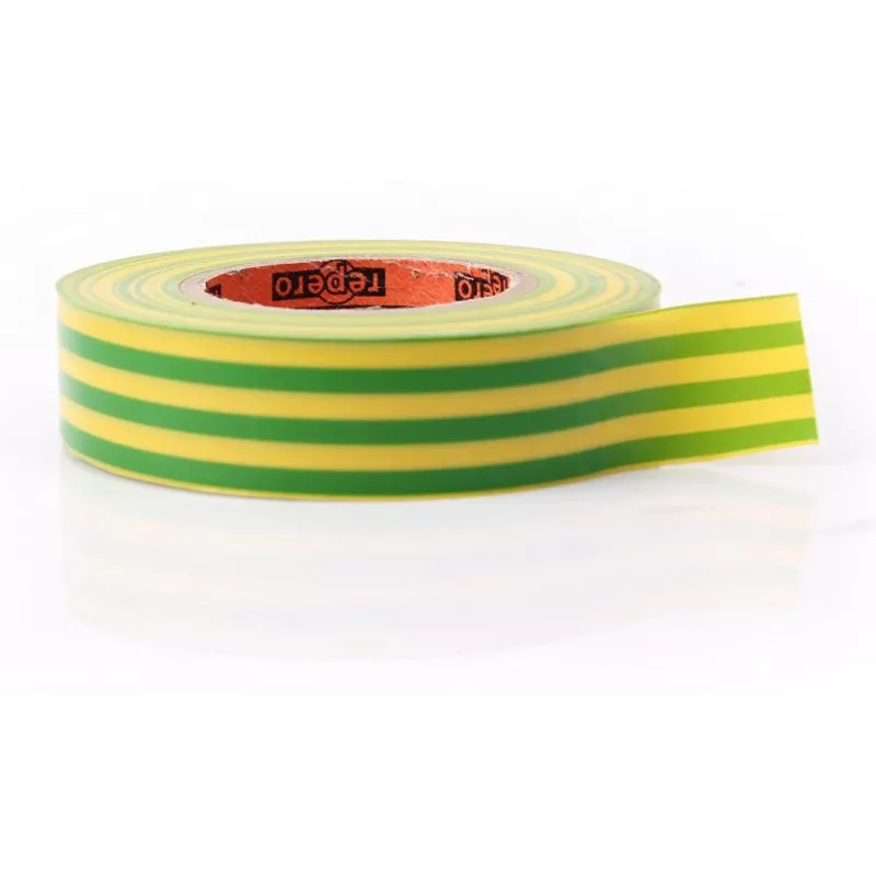 REPERO 701 gelb-grünes PVC-Isolierband 19mm x 20m