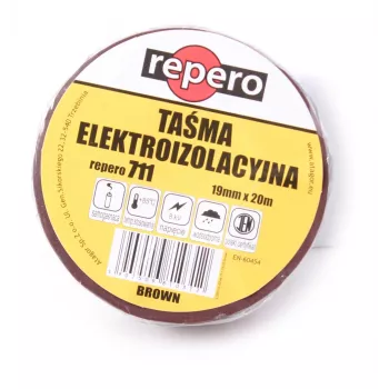 REPERO 711E braunes PVC-Isolierband 19 mm x 20 m