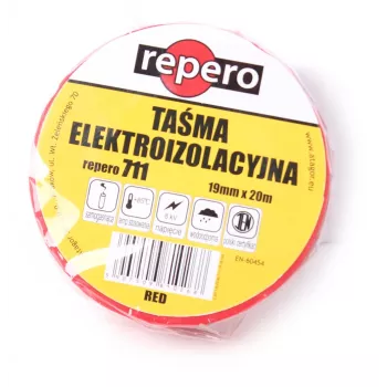 REPERO 711E Rotes PVC-Isolierband 19 mm x 20 m