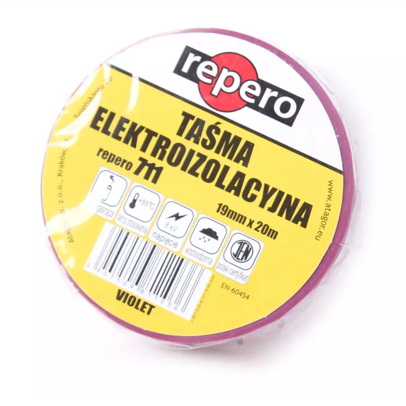 REPERO 711E Violettes PVC-Isolierband 19 mm x 20 m