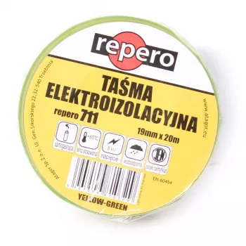 REPERO 711E Gelb-Grün PVC Elektro-Isolierband 19 mm x 20 m