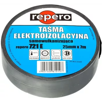 REPERO 721E Selbstvulkanisierendes Band 19 mm x 3 m Schwarz EPR