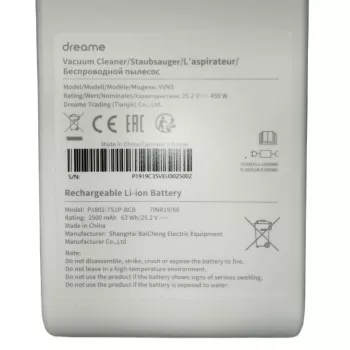 Ersatzakku für Dreame V10, V11, V12, V9, T20, T30 Akku-Staubsauger - 25,2 V 3000 mAh Li-Ion