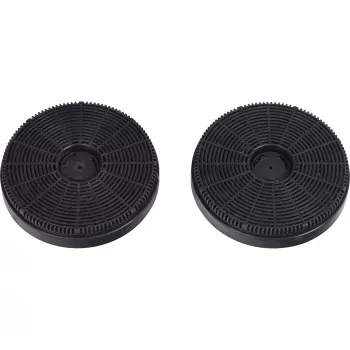 RESPEKTA Aktivkohlefilter MIZ8000 Silber/Schwarz 2 Stück Rund
