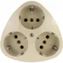 REV 0510080777 3-fach Aufputz-Steckdose IP20 Weiß (Schuko, 16 A, 250 V, Kindersicherung)