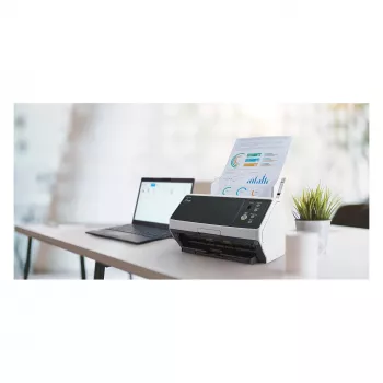 Ricoh fi-8150 Duplex-Dokumentenscanner mit 100-Blatt-ADF, 50 ppm/100 ipm, USB 3.2 & Gigabit Ethernet, 600 dpi, Clear Image Capture