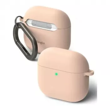 Ringke AirPods 4 Hülle Silikon Pink Sand