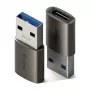 Ringke Konverter USB-Stecker auf USB-C-Buchse (2 Stück) Gunmetal