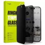 Ringke iPhone 15/16 Screen Protector Easy Slide Privacy Tempered Glass 9H mit Installationshilfe (2er-Pack) Transparent