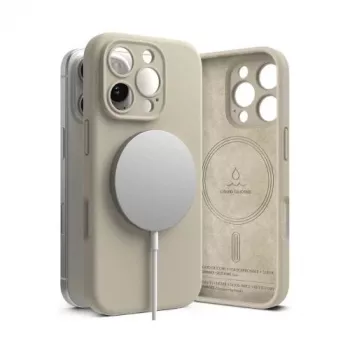 Ringke iPhone 16 Pro Hülle Silikon Magnetisch Stone