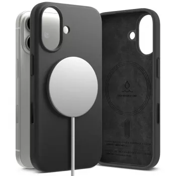 Ringke iPhone 17 Hülle Silikon Magnetisch Schwarz
