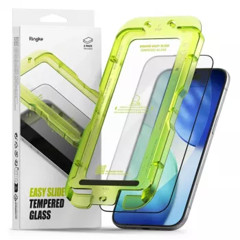 Ringke iPhone Air Displayschutzfolie Premium Easy Slide Tempered Glass 9H mit Montagehilfe (2er Pack) Transparent
