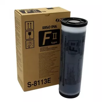 Riso S-8113E Schwarze Duplikator-Tintenpatrone (1000 ml) für RZ/EZ/MZ/RV/RP/RA/RN/GR/FR/TR/CR/CZ/CV Serie