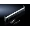 Rittal 5302.044 1U 19-Zoll-Kabelmanagement-Panel mit 5 Schlitzen, Tiefschwarz (RAL 9005)