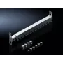 Rittal 5302.044 1U 19-Zoll-Kabelmanagement-Panel mit 5 Schlitzen, Tiefschwarz (RAL 9005)