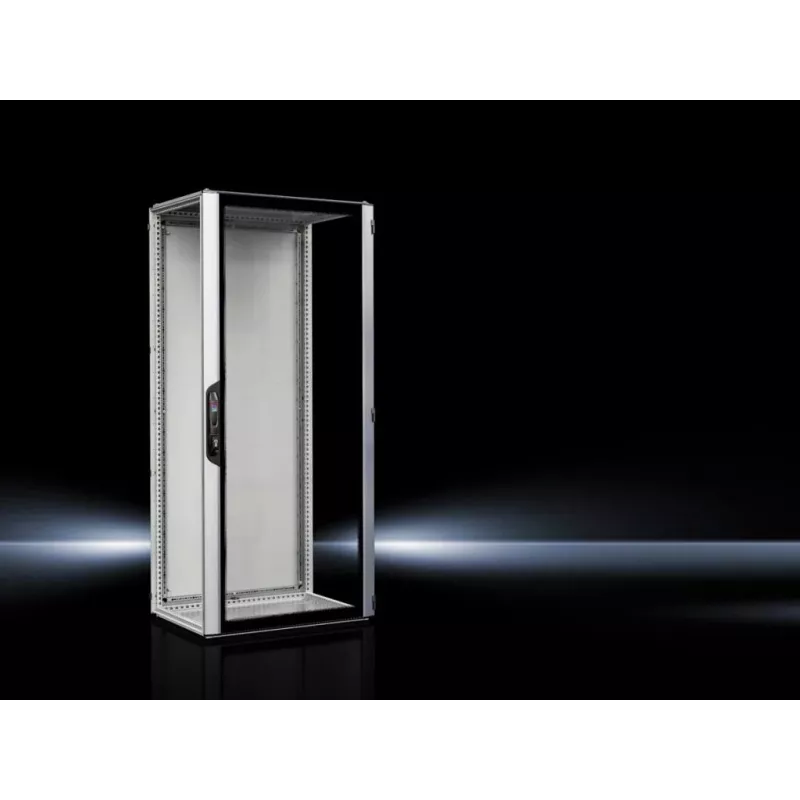 Rittal 5327.190 freistehendes 42U Server-Rack-Gehäuse IP55, 800x1000x2000 mm, Schwarz/Grau, Sicherheitsglas-Tür