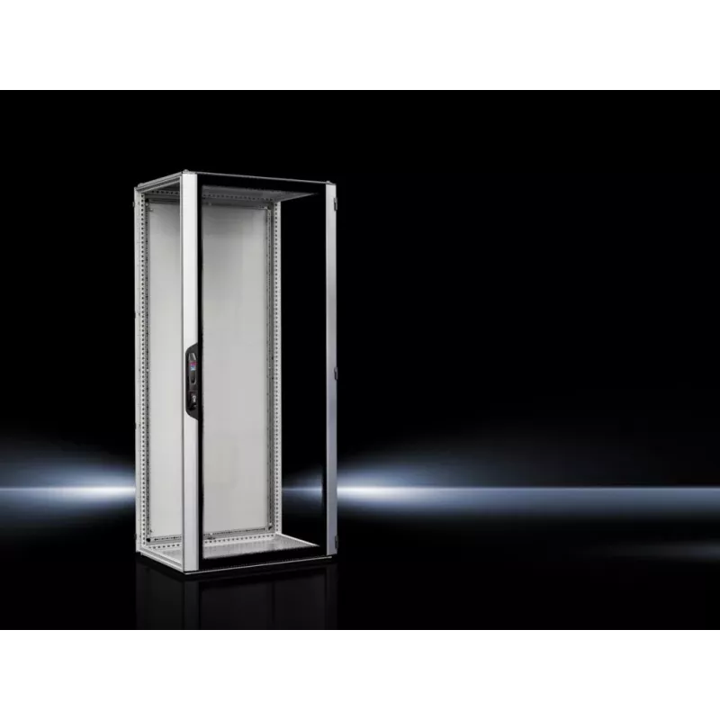 Rittal 5327.190 freistehendes 42U Server-Rack-Gehäuse IP55, 800x1000x2000 mm, Schwarz/Grau, Sicherheitsglas-Tür
