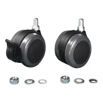 Rittal 6148.000 Rollenset für Einschübe, Schwarz-Grau