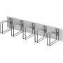 RITTAL 7996.626 19-Zoll 2U Kabelmanagement-Panel mit 5 Metall-Kabelführungsbügeln 120x60 mm, Lichtgrau RAL 7035